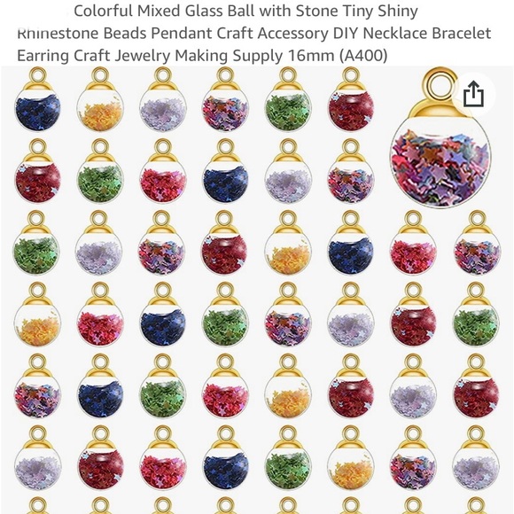 Hand Crafted Purple Drop Glass Ball Dangling Earrings - Picture 8 of 10